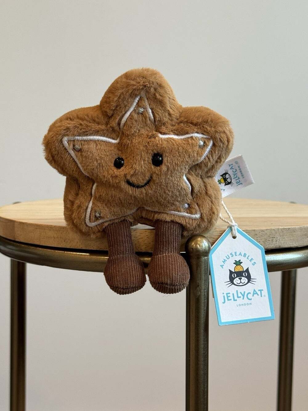 Jellycat Amuseable Star Cookie Brown Small 5” New Holiday